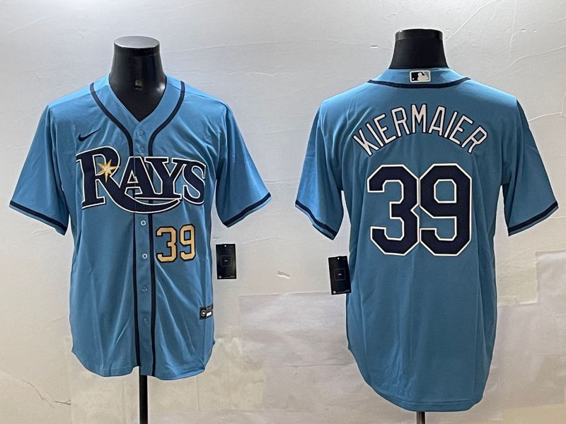Men Tampa Bay Rays #39 Kiermaier Light Blue Game 2025 Nike MLB Jersey style 4